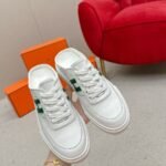Hermes Keep Sneaker Blanc And Vert Bouteille H251913ZH14400 - Image 2