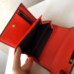 Gucci GG Supreme Padlock Wallet Red And Beige 11Cm - Image 5