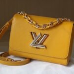 Louis Vuitton LV Twist MM Handbag Sunflower Yellow 23Cm - Image 2