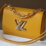 Louis Vuitton LV Twist MM Handbag Sunflower Yellow 23Cm - Image 3
