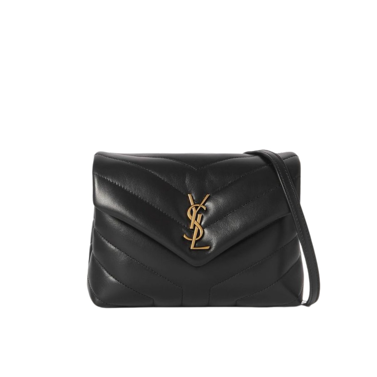 257 Saint Laurent Loulou Toy Strap Bag In Quilted Y Black With Bronze Toned Metal Hardware 20Cm 678401DV7071000 - Image 1