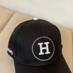 Hermes Baseball Cap Black H Logo - Image 3