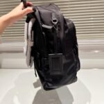 Prada Re Nylon And Saffiano Leather Backpack Black 43Cm 2VZ048 2DMG F0002 - Image 4