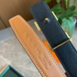 Hermes Mini H Belt Bucket And Reversible Leather Strap Black Brown 24Mm H079645CC06 - Image 3