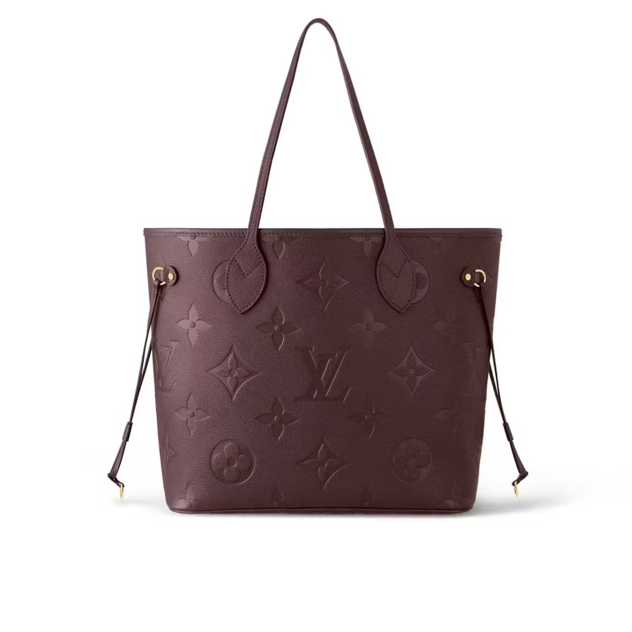 464-2 Louis Vuitton Neverfull MM Monogram Empreint Wine Red 31Cm M46599 - Image 1