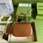 Gucci Bamboo 1947 Small Top Handle Bag Brown 21Cm 675797 10ODT 2579 - Image 5