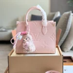 Louis Vuitton Onthego PM Monogram Empreinte Leather Rose Poudre 25Cm M45653 - Image 2