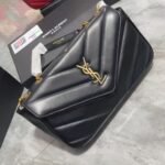 Saint Laurent Loulou Medium Chain Bag Black 29Cm 801439AAEAX1000 - Image 2