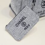 Chanel Large Deauville Tote Bag Bicolor Gray 40Cm - Image 7