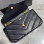 Saint Laurent Loulou Medium Chain Bag Black 29Cm 801439AAEAX1000 - Image 4