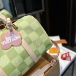 Louis Vuitton Keepall Bandoulière Damier Canvas Green 35Cm N40671 - Image 6