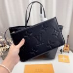 Louis Vuitton Neverfull MM Monogram Empreinte Leather Black 31Cm M45685 - Image 7