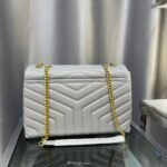 Saint Laurent Loulou Chain Bag In Matelasse Y Gray 32Cm - Image 3