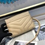 Saint Laurent Loulou Toy Strap Bag In Quilted Y Beige 20Cm 678401DV7072721 - Image 3
