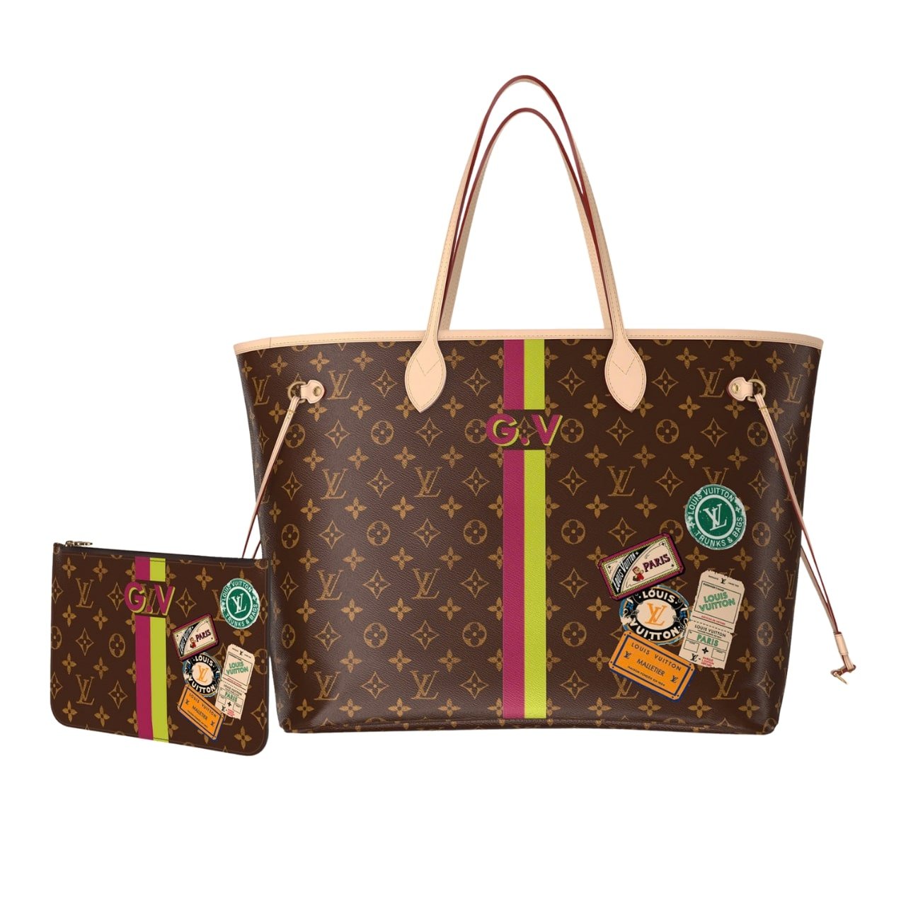 Thumbnail-5-1-1 Louis Vuitton Sac Neverfull MM Mon Monogram Brown 31Cm P01926 - Image 1