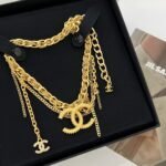 Chanel CC Necklace Gold - Image 2