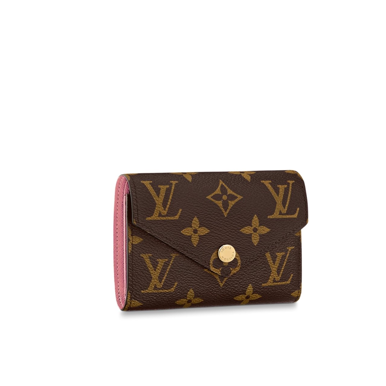 vel-1-8 Louis Vuitton Victorine Wallet Monogram Rose Pink 12Cm M62360 - Image 1