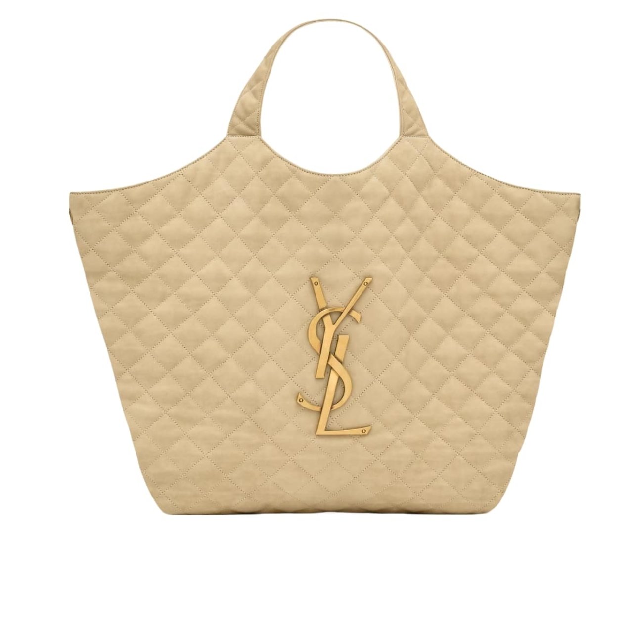 vel-9-1 Saint Laurent Icare Maxi Shopping Bag In Quilted Beige 50Cm 698651AABR89748 - Image 1